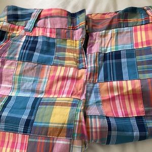 Woman’s Madras Plaid Shorts
